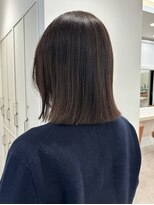 ハッシュカット　似合わせカットイメチェン　 オリーブベージュ