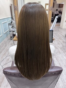 ラボヌールヘアーノーブル 新越谷店(La Bonheur hair noble) 美髪ストレート/極上髪質改善/ナチュラルベージュ