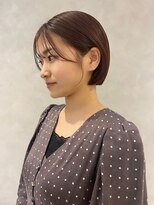 フォト イケブクロ(foto IKEBUKURO)&nbsp;ショート/ボブ/前髪カット/ミニボブ×オレンジベージュ[池袋]