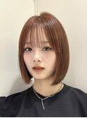 10代20代30代韓国ボブ髪質改善切りっぱなしボブ似合わせカット