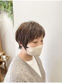 ハイライト/ショートスタイル/刈り上げショート/細めハイライト