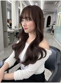 【福岡美容室/小山田】韓国ヘア顔周りカットブラウンカラー
