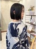 切りっぱなしボブ