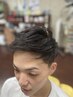 【Cut】カット＆シェービング＋眉毛カット&シャンプー.ブロー　￥4000