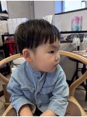 キッズカット刈り上げマッシュツーブロック