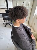 ツイストスパイラルパーマ×刈り上げマッシュ メンズパーマ