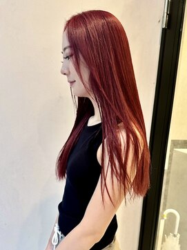 サロウィン 新潟万代店(SALOWIN) ★美髪モテ髪イメチェンワインレッドフェミニンロング