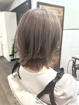 ルアン 上通り(ruen)&nbsp;熊本ボブ　レイヤーボブ　ミルクティーベージュ　熊本美容室