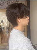 メンズカット　ジェントルショート　センター分け
