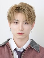 オーシャントーキョー サニー 原宿(OCEAN TOKYO Sunny)&nbsp;韓国マッシュフェザーパーマニュアンスパーマセンターパート黒髪