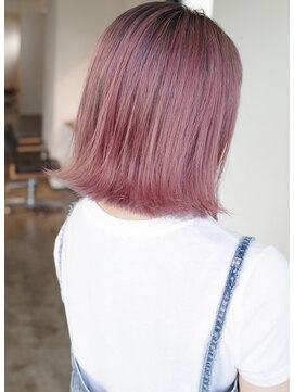 ザ オーダー(THE ORDER) 【THEORDER】ピンクグレージュ フェザーボブ