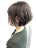 【Emuest心斎橋】愛され×丸み×前下がりボブ×アッシュベージュ