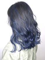 ソース ヘア アトリエ 京橋(Source hair atelier)&nbsp;【SOURCE】ネイビーブルーバレイヤージュ