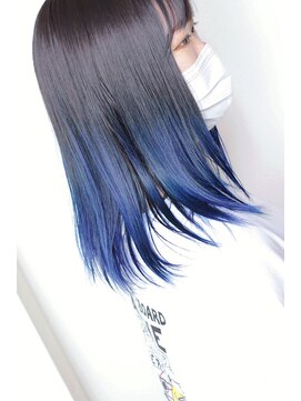 ビアージュ(Viage) :グラデーションカラー　:バレイヤージュ　:ブルーグレージュ