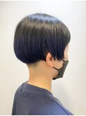個性派ボブ×ネイビーカラー【RENJISHI KICHIJOJI 宮本】