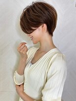 ロンド ストラーダ 心斎橋(Lond strada)&nbsp;ショート×ハイライト白髪ぼかし×マチルダボブ[心斎橋]