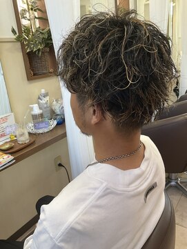 コアフィールフィス(COIFFURE fils) 【見附　今町】中村お任せ似合わせハイライト　パーマ
