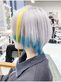 ★エモージュ薄め前髪ピンクベージュインナーグレージュ