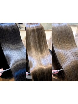 "ウルトワトリートメント"でワンランク上の艶髪に◇カラーと同時施術OK！感動の手触りをご提供します。