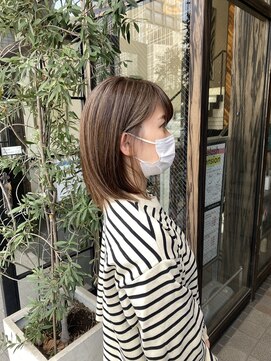 アース 天満橋店(HAIR & MAKE EARTH) 髪質改善カラー★ハイライトグレージュ白髪染め30代40代50代