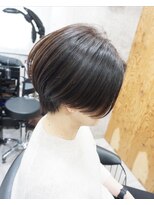 ヘアテリア リュウ 大塚(hair teria ryu) ショートボブ/センターパート/艶カラー