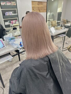 プライズ 成増店(prize) ピンクベージュハイトーンダブルカラーボブ成増