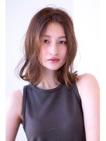 エースハバナ 渋谷(1 HAVANA) 外はねミディ/20代30代大人きれい/ベージュカラー