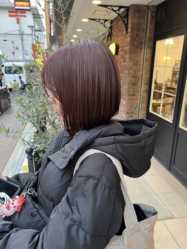 トータルビューティ ジェム バイ ヘアタイム(TOTAL BEAUTY gem by HAIR TIME) 暖色カラー ボブ