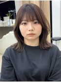 ミニウルフレイヤーカット顔周りカット前髪カット韓国ボブ/横浜