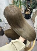 ブリーチなしでつくる明るめオリーブベージュ