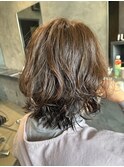 ふんわりボブ。