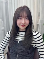 プラチナ(PLATINA)&nbsp;レイヤーカット顔周りカット韓国ヘア前髪カット髪質改善艶カラー