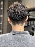 ショートマッシュ３0代40代明るめオリーブベージュバズカット