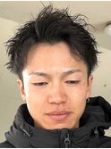 佐賀メンズベリーショート刈り上げフェードツーブロック韓国