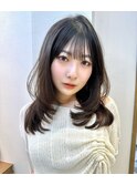 くびれヘア/顔周り/韓国/ボブ/レイヤーカット/前髪/カラー北千住