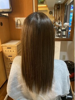 ミモザ(mimosa)の写真/髪質を改善しながら、自然で柔らかなストレートヘアに。髪質に合わせて施術をするので仕上がりも◎