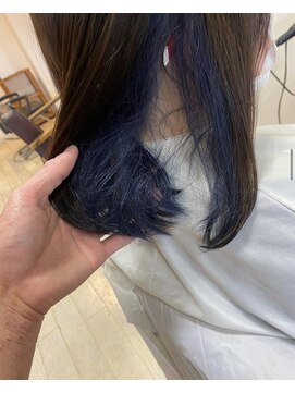 アローズ(arose) インナーカラー　ブルー系