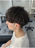 メンズカットパーマシャドウパーマ刈り上げ波巻きスパイラル