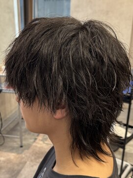 ハッシュタグネイビー 仙台駅前店(#NAVY) 波巻きウルフツイスパウルフ仙台美容室シャドウパーマ仙台波巻き