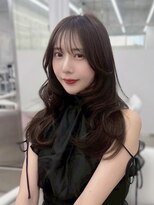 フォンズ(FONS)&nbsp;透明感ショコラカラー/韓国ヘア/ロングレイヤー/顔周りカット