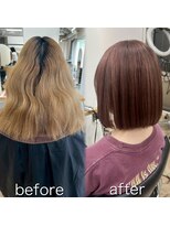 ラヴィズム(LUVISM)&nbsp;顔周りレイヤー/縮毛矯正/髪質改善/ケアブリーチ万代新潟駅