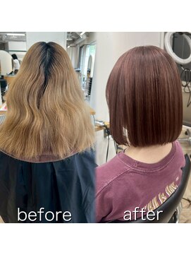 ラヴィズム(LUVISM) 顔周りレイヤー/縮毛矯正/髪質改善/ケアブリーチ万代新潟駅