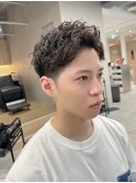 長岡シャドウパーマ緩めスパイラルパーマ波巻きパーマッシュ30代