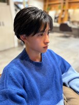 アドラーブル 駅南店(adorable)&nbsp;センターパートソフトツイストパーマメッシュマッシュウルフ