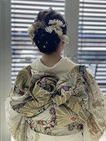 ラグゼヘアカミヤ 菊川店(luxe hair CAMIYA) ゆるふわルーズシニヨン