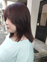 エヴリンアンドペイジ(Evelyn&paige) 顔まわりレイヤー/カシスブラウン【神戸元町/水原】