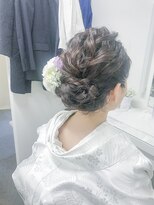 ブラウ ネイル パーティー(Blau Nail Party)&nbsp;もこもこ和装アップ