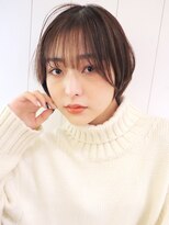 アイティー バイ アルバム 中野店(IT by ALBUM) ナチュラルショート_Aラインボブマロンベージュ_38379