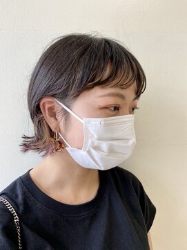 ピエドプールポッシュ(PiED DE POULE POCHE) フレーミングカラー