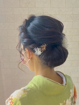 サロン Salon アイ アート 卒業式 シンプルヘア